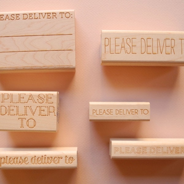 Please Deliver To Rubber Stamps