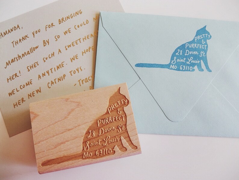 Custom Pet Return Address Stamp Etsy
