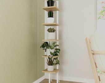 Wooden Vertical Plant Stand: Space-Saving Home Decor