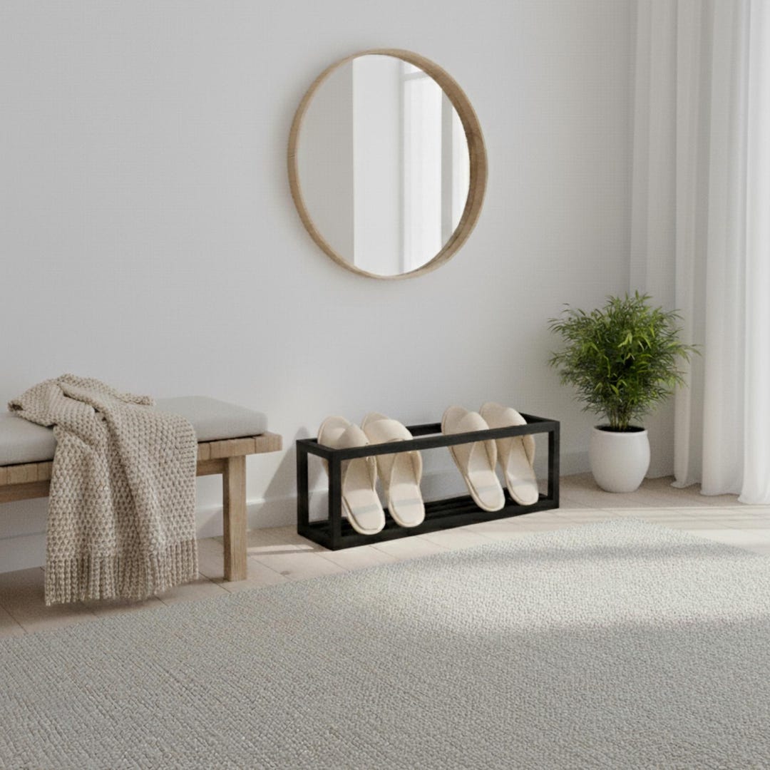 Slipper Rack Design Modern Metal Slipper Rack: Minimalist Entryway Shoe Organizer - Etsy