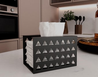 Modern Tissue Holder: Stylish Kitchen & Bathroom Organizer