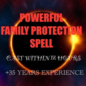 Powerful FAMILY PROTECTION SPELL/same day/extreme protection/protective shield from evil/good luck charm/happy living/block bad/goodkarma