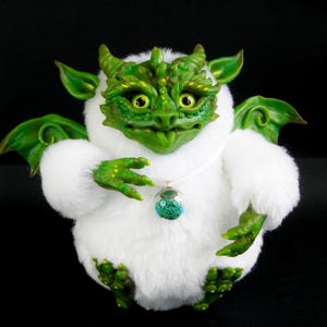 Cute soft fluffy dragon for fantasy lovers. Stuffed toy. An Adorable Dragon — A Plush Toy for Unforgettable Childhood Memories