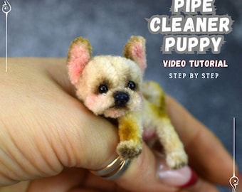 Miniature Pipe Cleaner Dogs and Puppies Video Tutorial  - Let's Make Puppy using Pipe Cleaners - Pipe Cleaner Puppy DIY