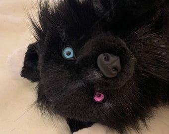 手作りのリアルなオオカミのぬいぐるみ - カスタムファンタジー動物の