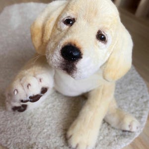 golden labrador dog puppy realistic toy dog puppy