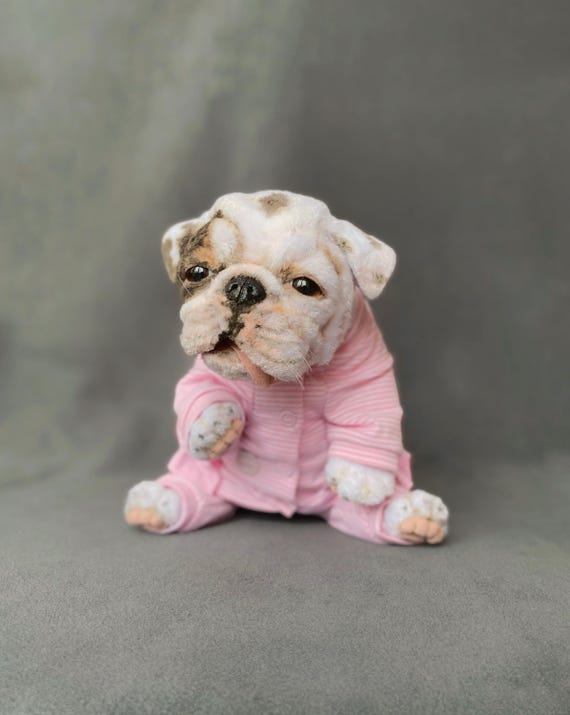 Peluche realista de bulldog inglés HECHO A PEDIDO España