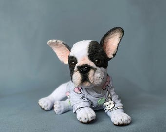 MADE TO ORDER French Bulldog realistic soft toy
