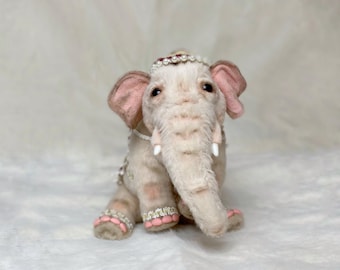 pink Elephant realistic plush toy