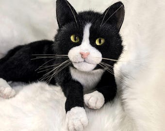 大きなペルシャ猫のぬいぐるみ、オーダーメイド、3Dリアルな猫の