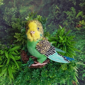 Realistic plush  - budgie  , pet memory  , plush  parrot  , stuffed  bird