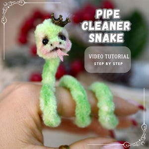 Videotutorial de serpiente con limpiapipas en miniatura: hagamos una serpiente con limpiapipas - Símbolo de serpiente con limpiapipas DIY 2025