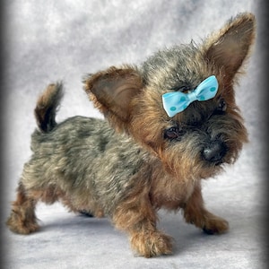Realistic Yorkie  replica, Yorkie puppy,  Pet Portrait, Mohair Puppy, Plush dog, Custom Pet