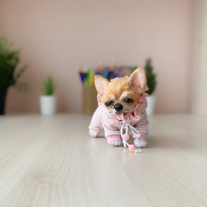 Chihuahua dog puppy realistic plush toy