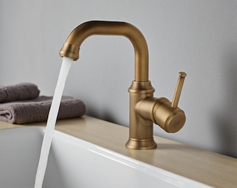 Bathroom Vanity Brass Faucet , Basin Mixer Tap