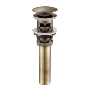 Antique Brass Pop-Up Sink Drain , Art Carving Basin Plug Bathroom Accessories Vanity Sink Drainer Smooth