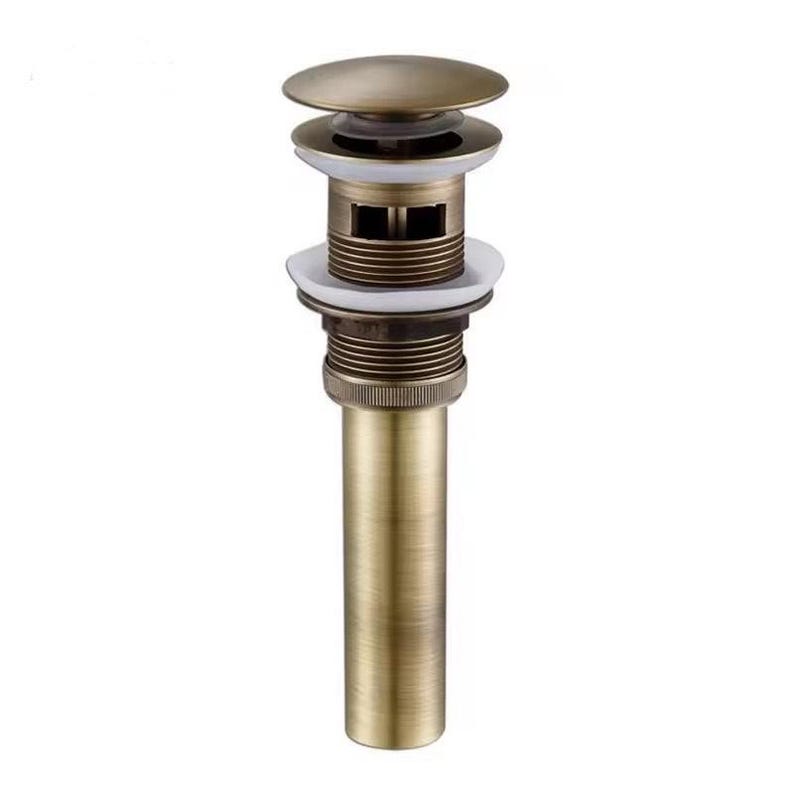 Antique Brass Pop-Up Sink Drain , Art Carving Basin Plug Bathroom Accessories Vanity Sink Drainer Smooth