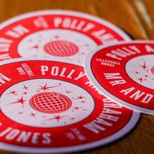 Personalised Single Sided Event Beer Mats: Custom Wedding, Birthday, Business Coasters