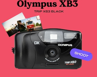 Olympus trip xb3 vintage 35mm point and shoot film camera - compact and fully working