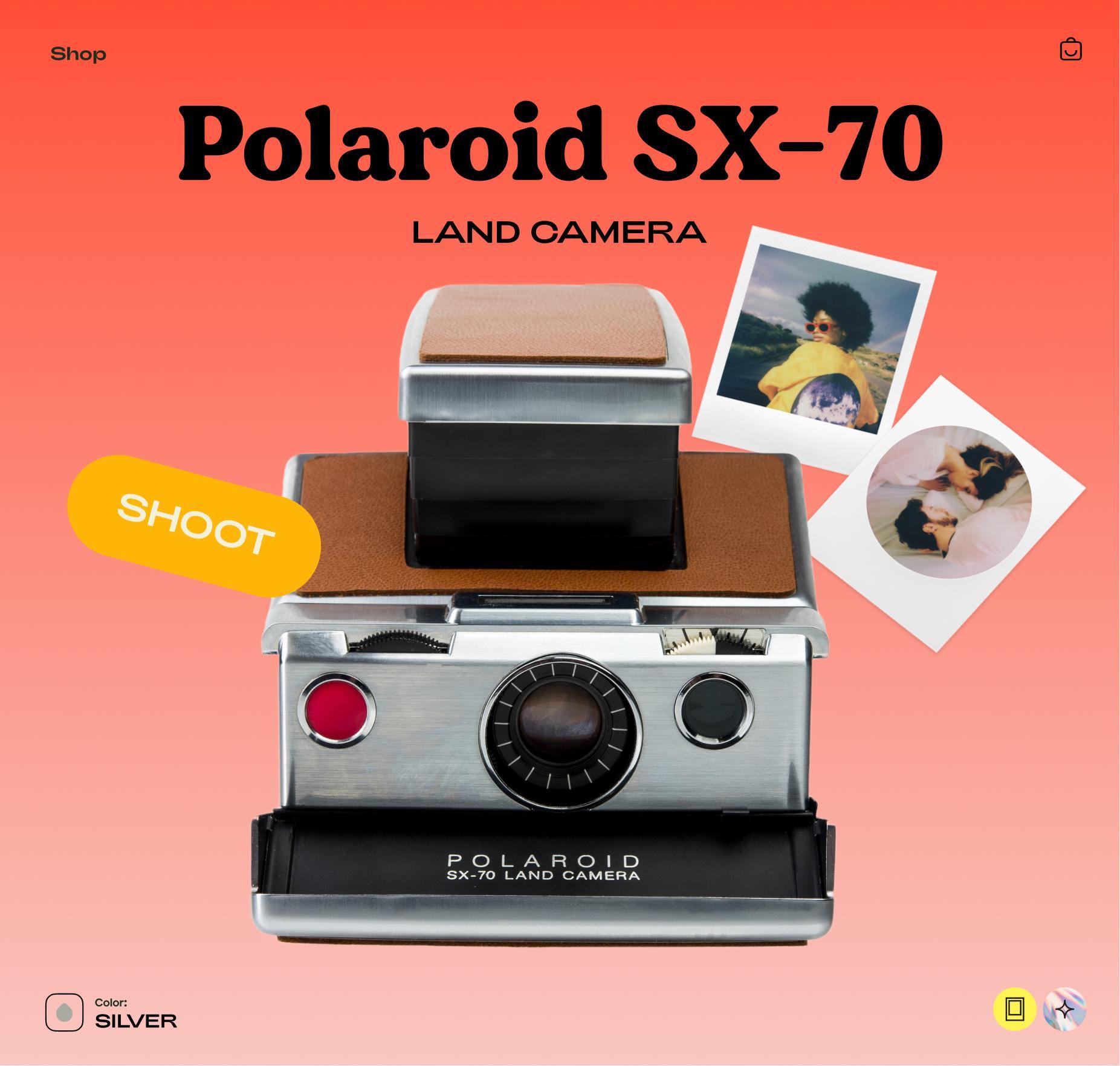 Vintage Polaroid Sx-70 Land Camera | Folding Instant Slr Camera