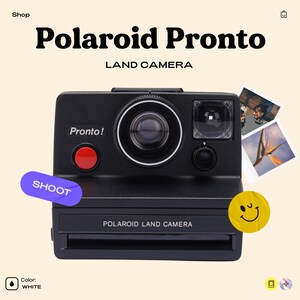 Vintage polaroid sx-70 pronto land camera | classic instant film camera for sx-70 film | retro photography gift | 1970s collectible