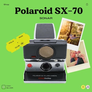 Polaroid SX-70 Sonar Autofocus Silver | Vintage Instant Camera | Tested  Working | 600/SX-70 Film | Collector Gift | Retro Polaroid