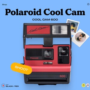 Polaroid Cool Cam Instant 600 Film Camera (red) - Etsy