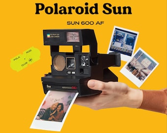 Vintage polaroid 660 sonar autofocus instant film camera | polaroid 600 type | classic analog camera | unique birthday gift