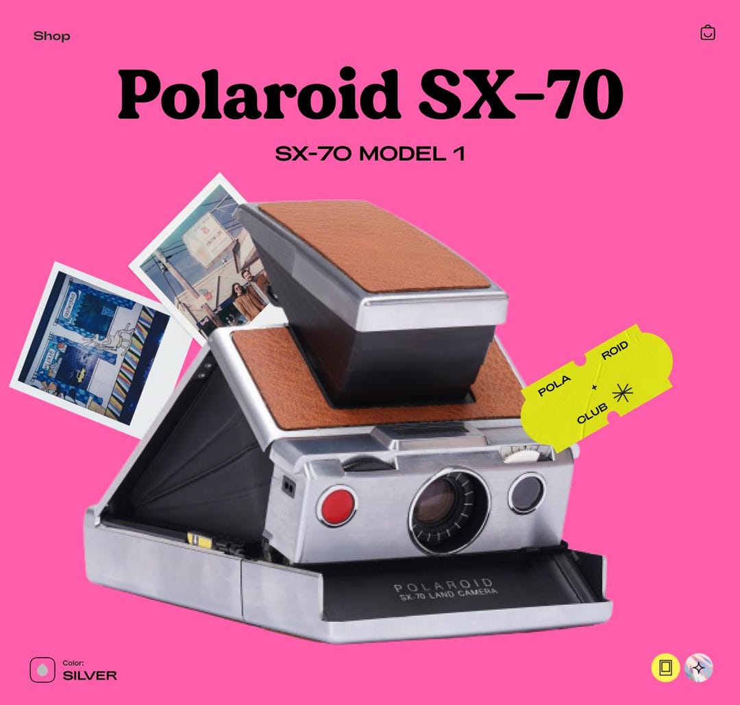 Polaroid SX-70 Model 1 – Vintage Folding Instant Camera, Tested
