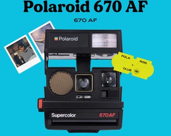 Polaroid 670 Sonar Autofocus Camera | Vintage 600 Type Instant
