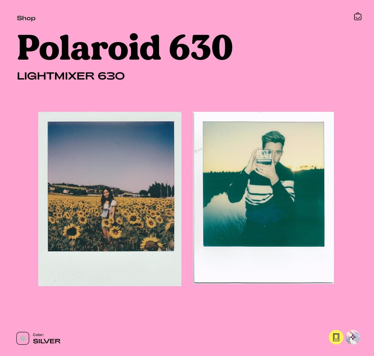 Appareil Photo Polaroid Lightmixer 630 Avec Flash – Testé Et Fonctionnel