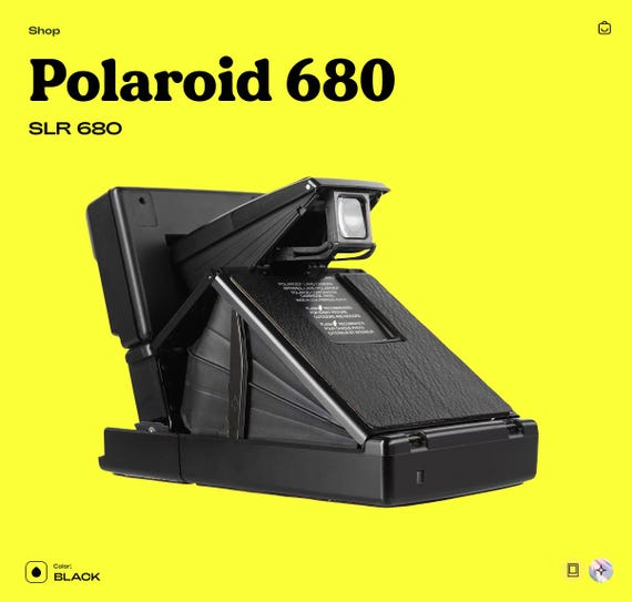 POLAROID ポラロイド SLR680 元箱 【公式通販】 ポラロイド SLR680 POLAROID ポラロイド SLR680 元箱 【公式通販】 ポラロイド SLR680