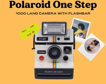 Vintage polaroid sx-70 land camera one step 1000 - white rainbow- polaroid sx-70 - vintage camera