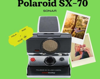 Polaroid sx-70 Sonar Autofokus Silber | vintage Sofortbildkamera | funktionierte | 600/sx-70 Film | Sammler Geschenk | Retro-Polaroid