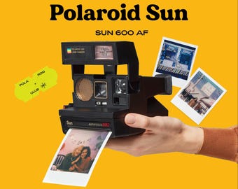 Vintage polaroid 660 sonar autofocus instant film camera | polaroid 600 type | classic analog camera | unique birthday gift