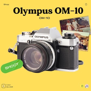 Olympus OM-10 35 mm SLR Filmkamera | vintage manuelle Kamera | funktionierte | klassische analoge Kamera | Geschenk für Fotograf