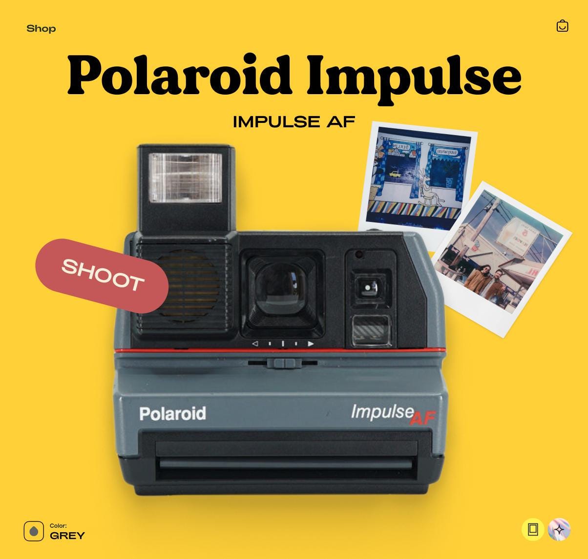 Polaroid ポラロイド インパルスAF インスタントカメラ Polaroid impulse af - Etsy 日本