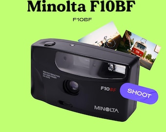 Minolta f10bf 35mm film camera | point and shoot | tested & working | vintage compact camera | retro photography | beginner friendly