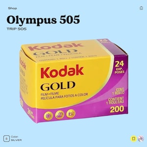 Olympus trip 505 silver | compact 35mm film camera | point and shoot | tested working | vintage camera | film photography gift image 6