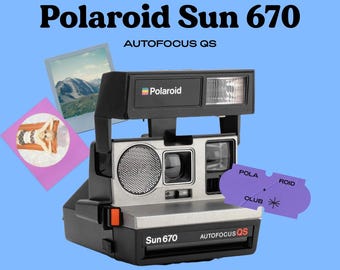 Polaroid Sun 670 Autofocus Qs | Vintage Instant Camera | Sonar