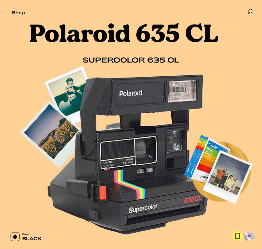 Polaroid Supercolor 635 Cl, Instant Film Camera, Vintage 600