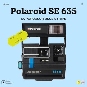 Polaroid supercolor 635 se - typ polaroid 600, zabytkowy aparat natychmiastowy, retro polaroid 600, w pełni sprawny, prezent dla fotografa
