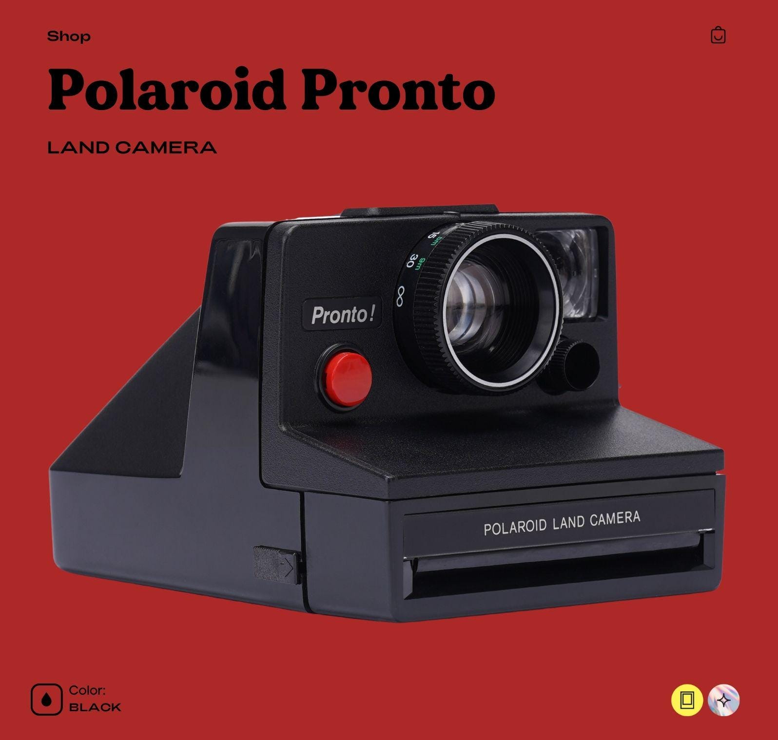 ポラロイド プロントランド カメラ - SX-70 フィルム用ビンテージ