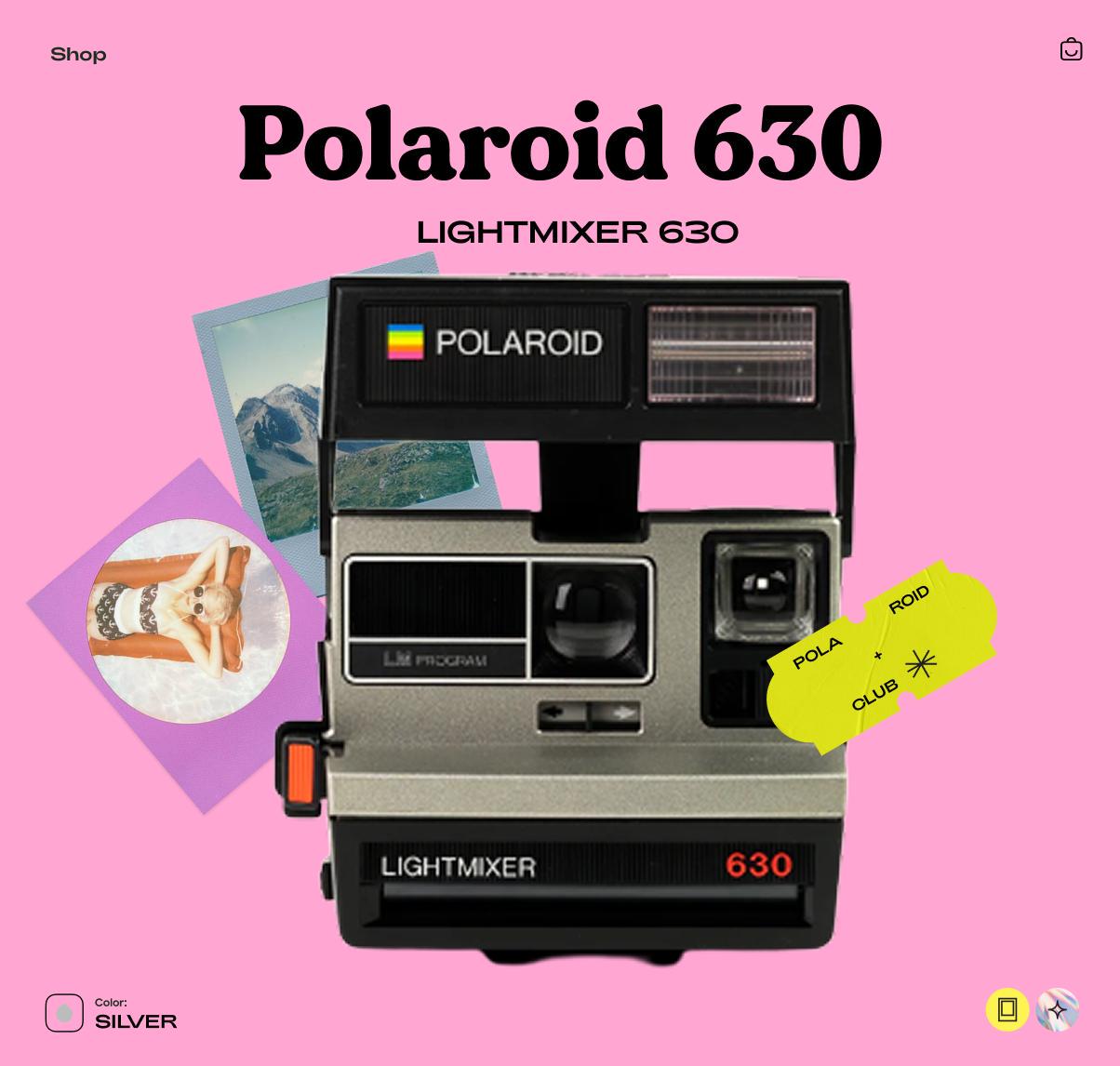 Polaroid Lightmixer 630 Lm Program Vintage original case, instructions, warranty