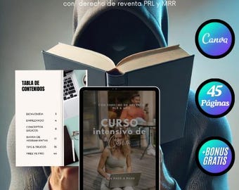 Intensive Canva Course / new 2025 / Canva Guide with Tutorial / Canva Masterclass / Resale Rights / Canva PLR & MRR Guide
