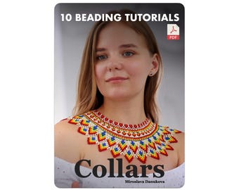 10 Perlen-Anleitungen – Halsketten-Kragen | Muster + Blanko-Vorlagen