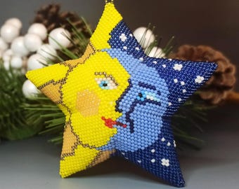 PDF Perlenanleitung & -muster - 3D Peyote Stern «Tag und Nacht»