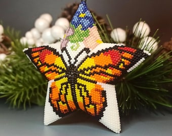 PDF Perlenanleitung & -muster - 3D Peyote Stern «Schmetterling» mit Grundanleitung