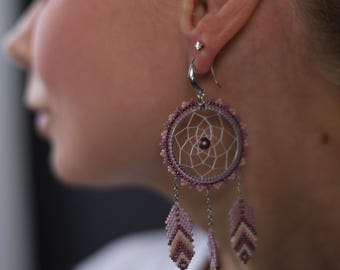 Handgjorda örhängen | Drömfångare Rosa