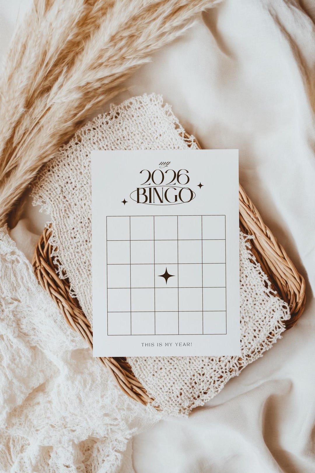 Printable 2026 Bingo Card, 2026 Vision Board Bingo Card, New Year ...